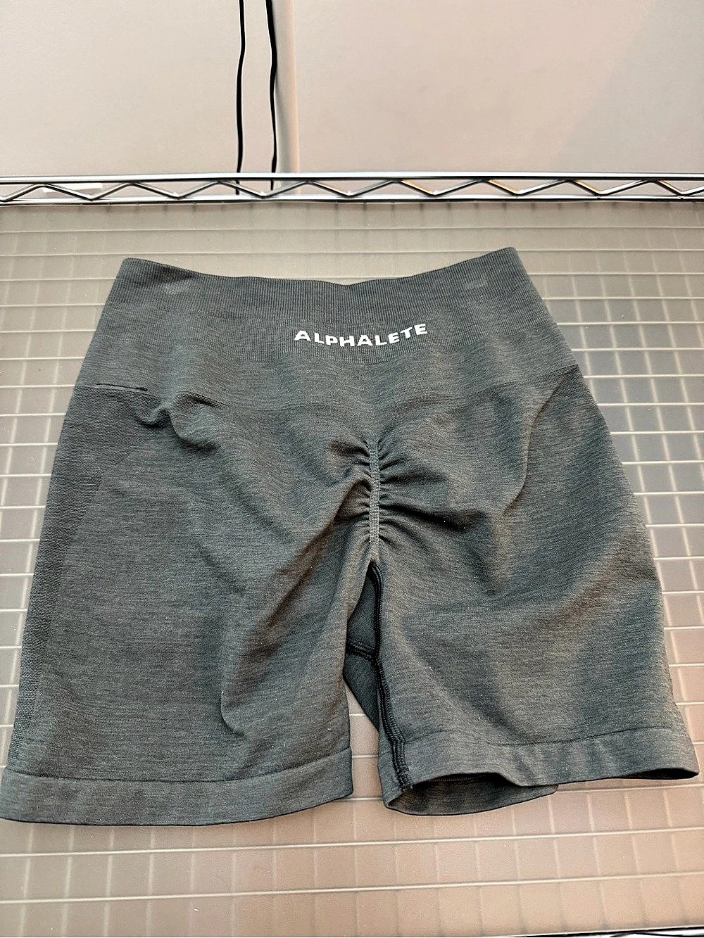 Alphalete Amplify Ultra-High Rise Short - Smoke